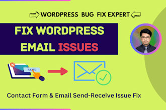 fix wordpress contact form, email not receiving issue