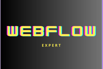 develop responsive webflow landing page website