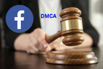 remove infringing, pirated and defaming content under dmca over facebook