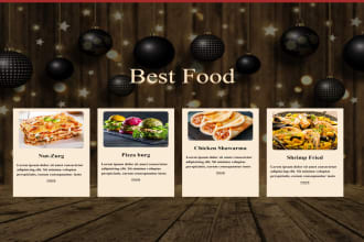 new fast food restaurant website design