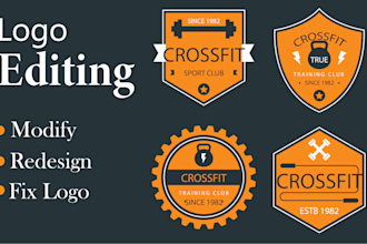 fix , modify , redesign your logo in high quality