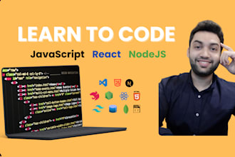be online tutor teach javascript react html css
