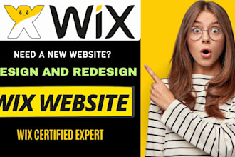 design wix website, redesign wix website, wix ecommerce website and mobile