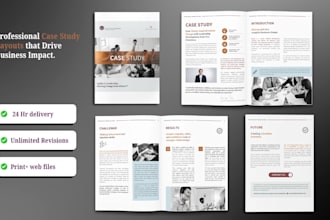 design professional case study, reports, business documents