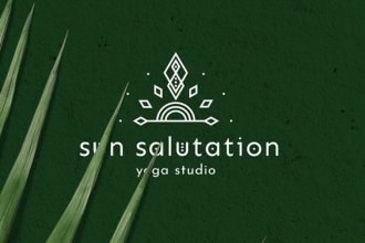 wellness natural health yoga meditation, dental, spa logo
