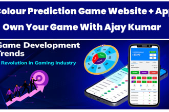 develop colour prediction game site and app originally