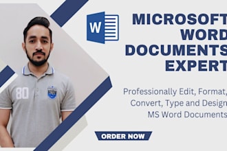 create, design, edit and format microsoft word document