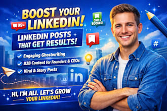 be linkedin post writer, copywriter, or ghostwriter