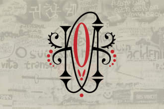 design a hand drawn monogram logo