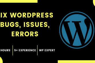 fix wordpress errors, issues, warnings and wordpress bug fixing
