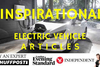 write an electric vehicle, hybrid, ev charging article or blog post