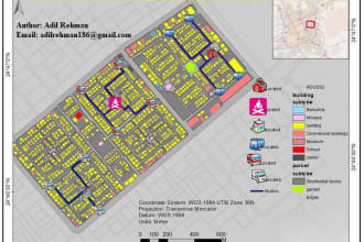 apply gis, and autocad on cadastral surveying and digital mapping