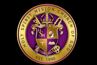 create a neat church seal logo, bishop or apostle seal