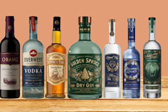 design product label,bottle label,wine label,vodka label