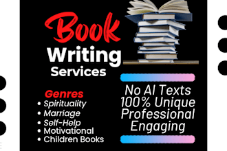 ghostwrite your christian book, ebook, self help ebook