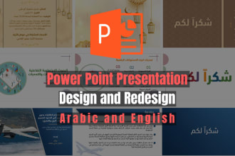 do powerpoint template, redesign, editing, and animation