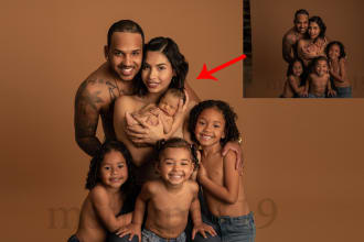 do maternity, newborn, family photo retouching in photoshop