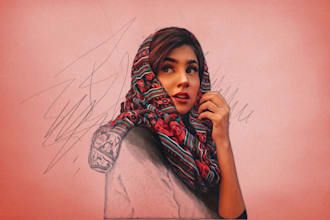 create pencil sketch portrait from your photo