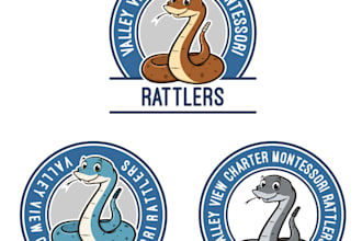 do make an modern custom snake logo