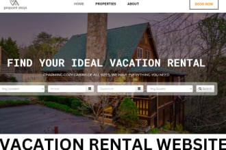 build vacation rental as airbnb,property management,direct booking,landing page