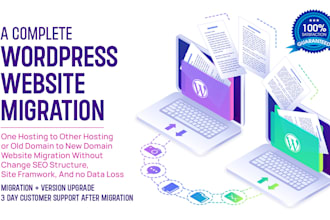migrate wordpress website without losing data and  change URL