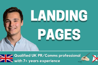 write an SEO landing page to drive sales conversion