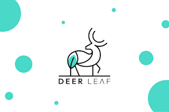 do 2 modern minimalist line art business logo