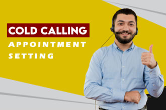 be your cold caller, VA for cold calling appointment setter, telemarketing in US