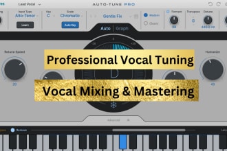 professionally pitch correct, tune and mix your vocals