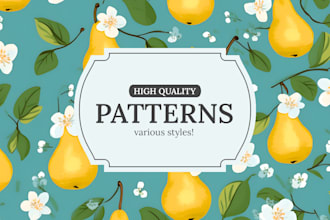 design unique seamless pattern for print, fabric or textile