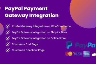 integrate paypal payment gateway in your ecommerce or shopify website