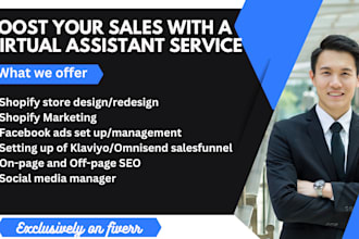 be your virtual assistant for shopify marketing shopify store email campaign