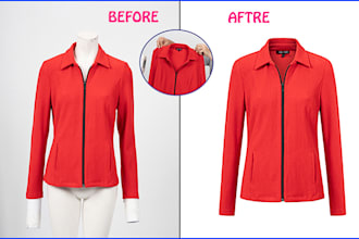 create  symmetrical ghost mannequin and neck joint