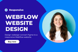 convert your figma design into a responsive webflow website