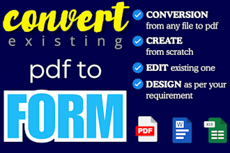 create fillable PDF form