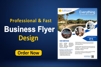 design professional flyer, poster, coupon and gift voucher