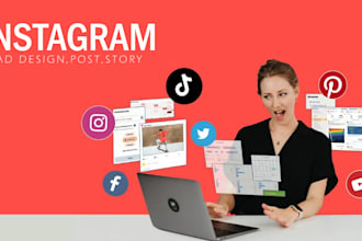 design elegant instagram ads,post,banner ads or stories
