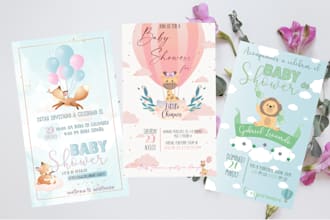 design baby shower invitation
