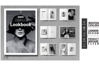 design product catalog, lookbook, brochure promotional, industrial catalogue