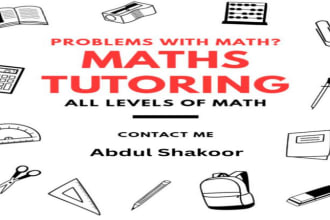 be your online math tutor for math tutoring