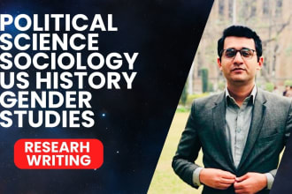 write on political science sociology gender studies and american history