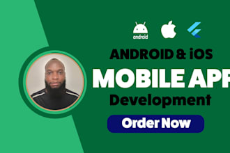 develop commercial ready android, ios using kotlin,java or flutter