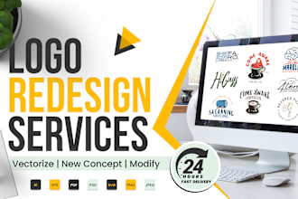 edit, redesign, vectorize, update, modify, your logo in 24 hours