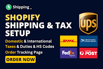setup shopify shipping profiles and taxes duties