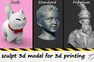 sculpt 3d model for 3d printing