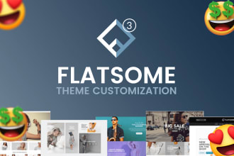 develop flatsome theme customized woocommerce online store