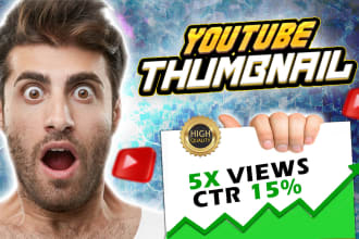 design viral clickbait youtube thumbnail within 1 hour