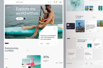 build vacation travel tour wordpress website, travel agency travel tour website