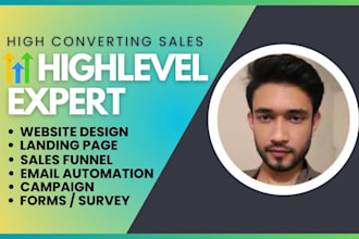 design gohighlevel website gohighlevel landing page funnel as gohighlevel expert