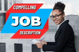 create a top notch job description that attracts the best talent